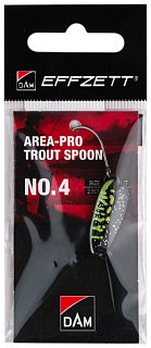 Блесна DAM Effzett Pro trout spoon №4 2,50см 2,1гр  chartreuse black UV