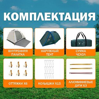 Палатка PerevalPro Base Dome 3 - фото 3