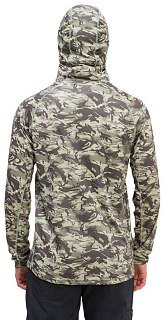 Футболка Grundens Solstrale Hoodie Refraction Camo Green  - фото 4