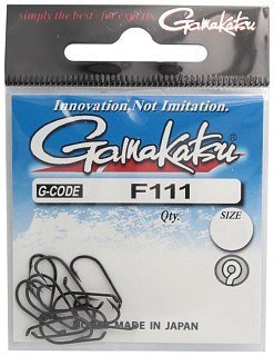 Крючок Gamakatsu NL F111 black №8 - фото 2