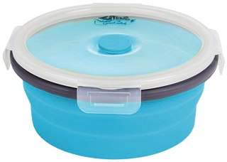 Контейнер Tramp складной с крышкой-защелкой 800мл аквамарин - фото 3