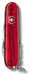 Нож Victorinox 91мм полупрозрачный красный - фото 4