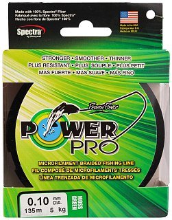 Шнур Power Pro 135м 0,10мм moss green