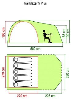 Палатка Coleman Trailblazer 5 Plus grey - фото 2