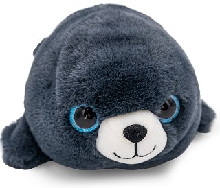 Игрушка Mimis Нерпа Пушистик макси серый 28см - фото 3