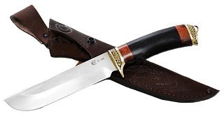 Нож ИП Семин Варяг сталь M390 литье ценные породы дерева - фото 1
