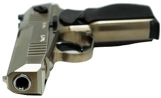 Пистолет УМК П-М17ТМ 9РА ОООП рукоятка дозор новый дизайн нержавеющий один штифт - фото 4