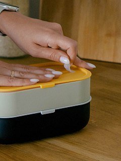 Ланчбокс Арктика 1350мл черный/бежевый - фото 11