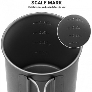 Кастрюля Cook'N'Escape Titanium с крышкой 750мл - фото 4