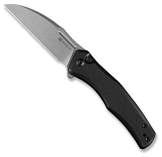 Нож Sencut Watauga Flipper & Button Lock Knife Black G10 Handle (3.48" D2) - фото 2