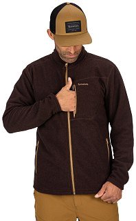 Пуловер Simms Rivershed Full Zip 20 Mahogany  - фото 4