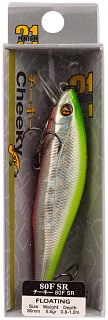 Воблер Pontoon21 Cheeky 80F-SR 80мм 8.6гр 0.8-1.2м №A62