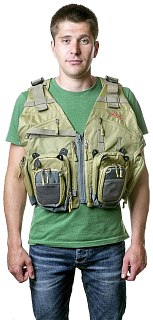Жилет Tramp рыболовный разгрузочный Angler  хаки, L/XL - фото 1