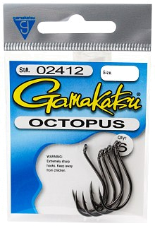 Крючок Gamakatsu SW Octopus black №4/0