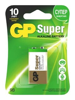 Батарейка GP 9V Alkaline 1604A-5CR1 - фото 1