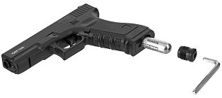 Пистолет Stalker S17 4,5мм черный - фото 11