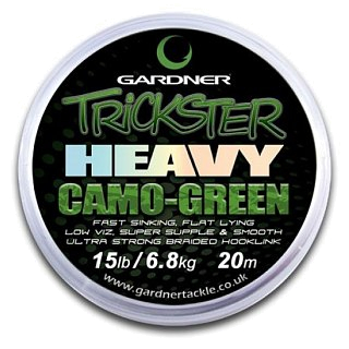 Поводочный материал Gardner trickster heavy camo green 20м 15lb - фото 1