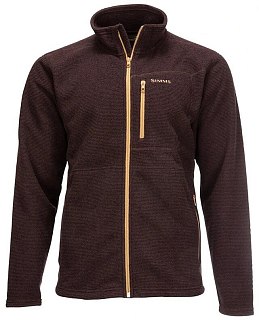 Пуловер Simms Rivershed Full Zip 20 Mahogany  - фото 1