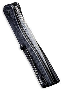 Нож Civivi Baklash Flipper Knife G10 Handle (3.5" Damascus Blade) black  - фото 7