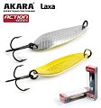 Блесна Akara колеб. Action series Laxa 60 21гр цв.Sil/Go
