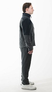 Джемпер Nautilus Keepler флисовый Dark Grey/Grey с принтом - фото 5