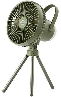 Вентилятор Naturehike camping fan with magnetic lamp forest green - фото 1