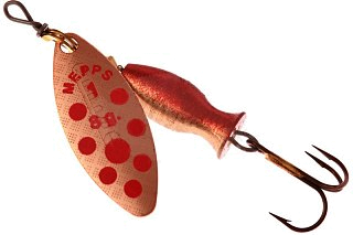 Блесна Mepps Aglia Long Heavy №1 copper pts red