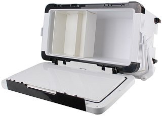 Термоящик рыболовный Yamakeshi Cooler Box на колесах 38л white - фото 3