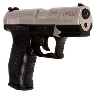 Пистолет Umarex Walther CP 99C никель черный - фото 2