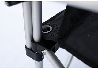 Кресло Tramp раскладное с жесткими подлокотниками  алюминий - фото 11