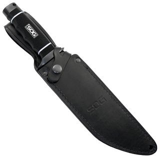 Нож SOG Creed - Black Tini фикс. клинок сталь AUS8 кратон - фото 6