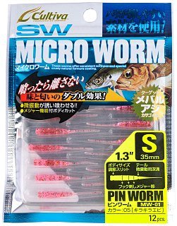 Приманка Owner Cultiva Micro Worm MW-01 1,3" 05 12шт - фото 2