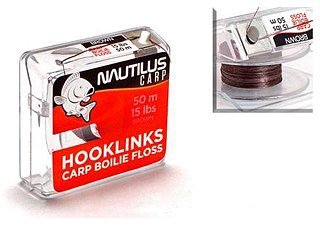 Поводковый материал Nautilus Carp boilie floss 15lb 50м brown