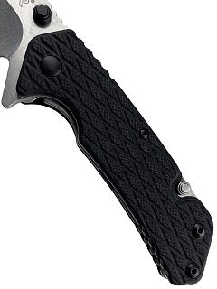 Нож Sanrenmu 7056LUF-GH-T4 складной сталь 12C27 Stonewash black G10 - фото 8