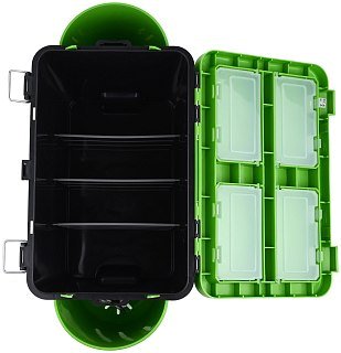 Ящик зимний Helios Fish box 19л односекционный зеленый - фото 3