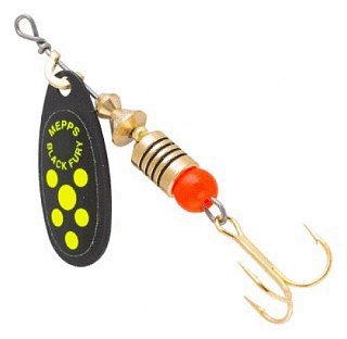 Блесна Mepps COMET BLACK FURY NR FLUO CHART 4,5№2