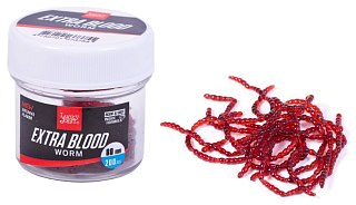 Насадка Lucky John Pro series extra blood worm XL мотыль уп.160шт