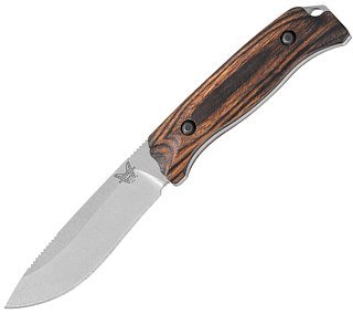 Нож Benchmade Hunt Saddle Mountain Skinner фикс клинок дерево - фото 1