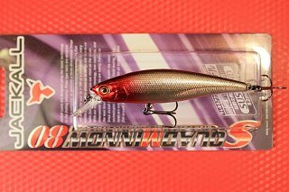 Воблер Jackall Squad Minnow 80 hl silver red head - фото 3