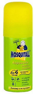 Аэрозоль Mosquitall Актив защита от комаров 100 мл 