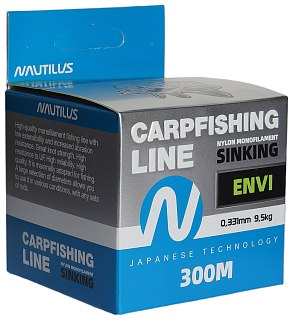 Леска Nautilus Envi Fluoro green 300м 0,331мм 9,5кг  - фото 5