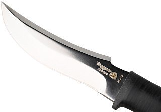 Нож Росоружие Русский 3 95х18 кожа позолота гравировка - фото 4