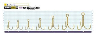 Крючки Owner тройник ST-47TG №10