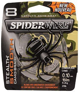 Шнур Spiderwire stealth smooth 8 camo 150м 0,10мм - фото 1
