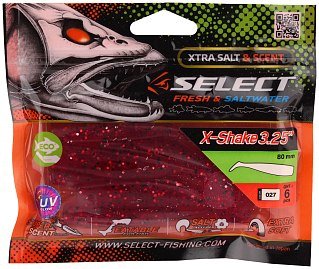 Приманка Select X-Shake 3.25" 027 уп 6шт