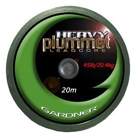 Лидкор Gardner Heavy plummet leadcore green 20м 45lbs