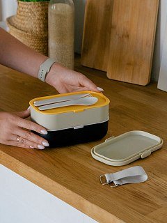 Ланчбокс Арктика 1350мл черный/бежевый - фото 13