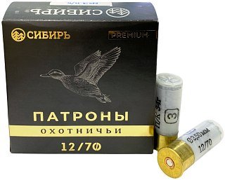 Патрон 12х70 Сибирь Premium 3 34г