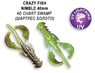Приманка Crazy Fish Nimble 1,6" 49-40-4d-6 - фото 1