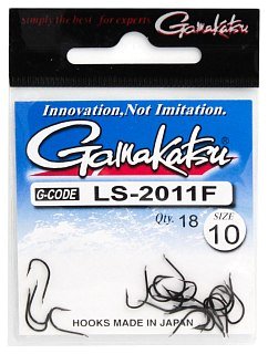 Крючок Gamakatsu LS-2011F black №10 - фото 1